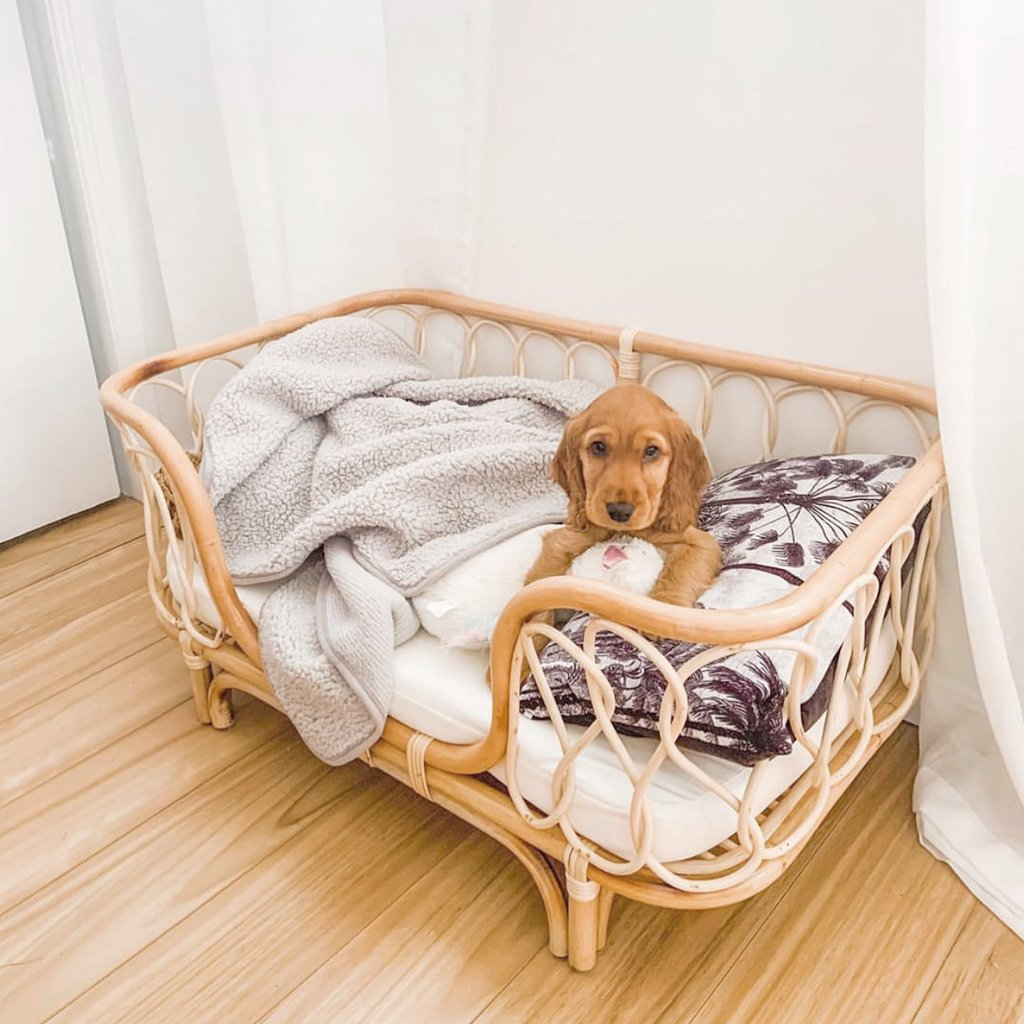 Handgemaakt Rotan Hondenbed – Luxe en Comfort in Één