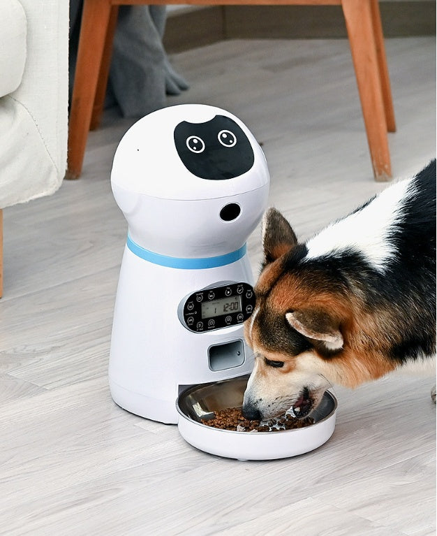 Slimme Automatische Voerdispenser – Met Timer, Spraakopname & Anti-blokkeersysteem