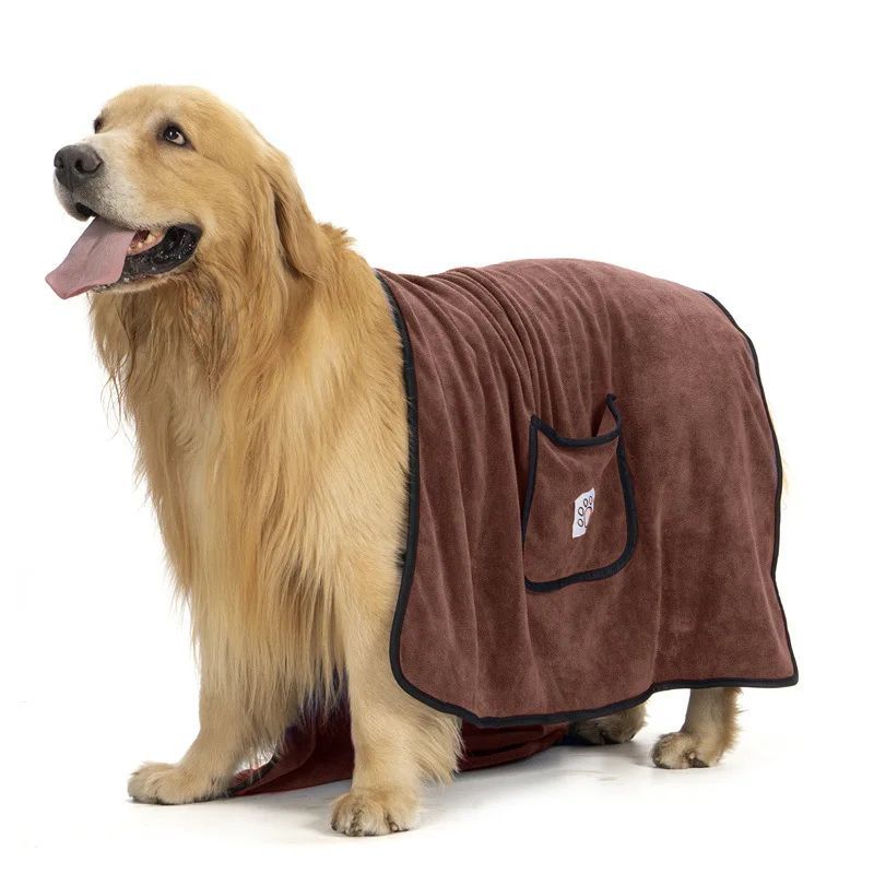 Water absorberende Badjas-Handdoek voor Honden