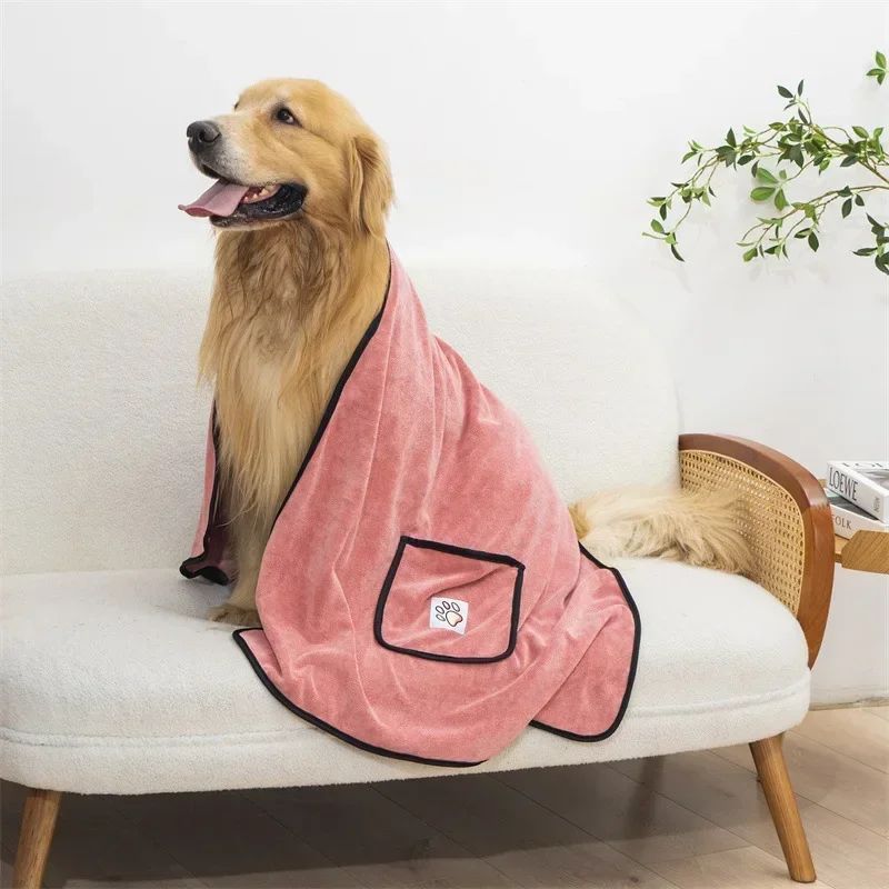 Water absorberende Badjas-Handdoek voor Honden