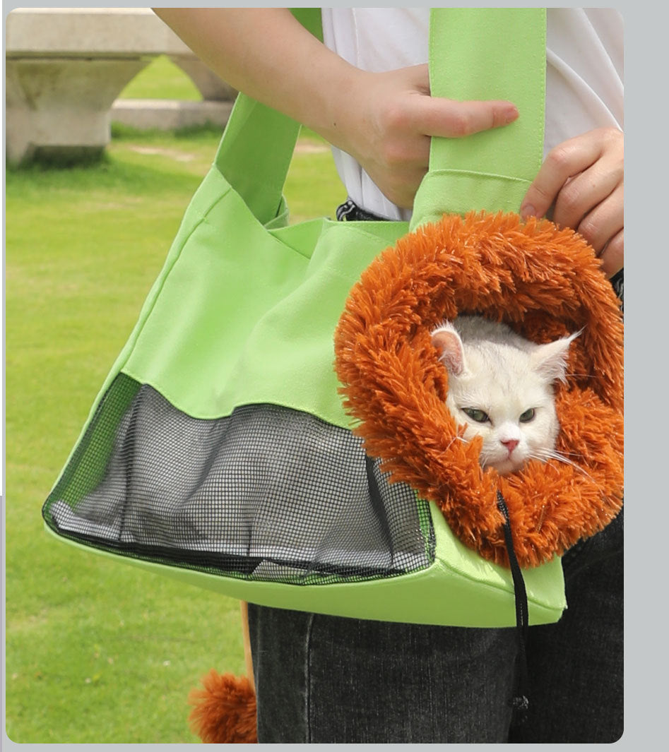 Opvouwbare Kattenrugzak – Ademend, Comfortabel & Cartoon-Design