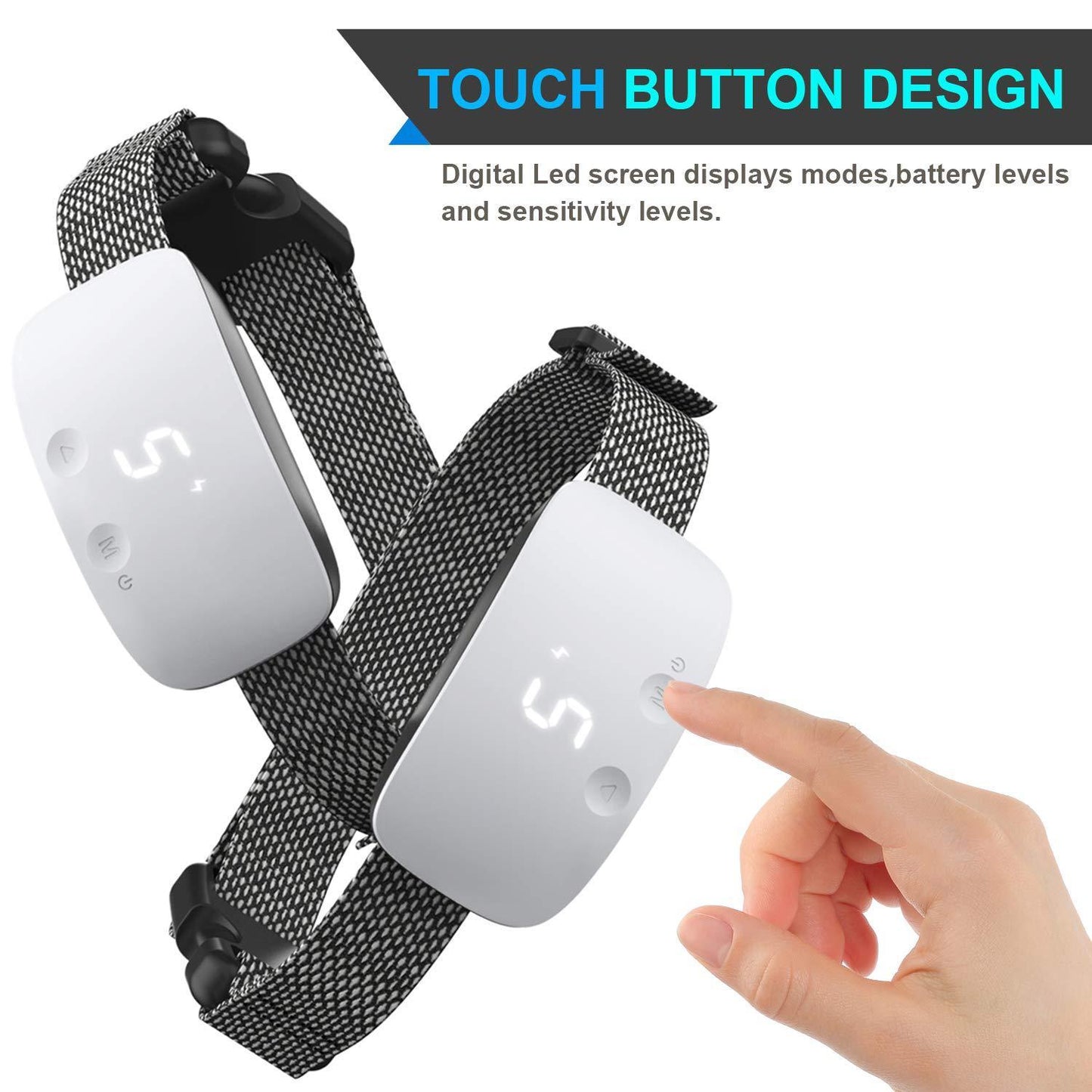 Touch Bark Stop – Slimme Anti-Blaf Halsband