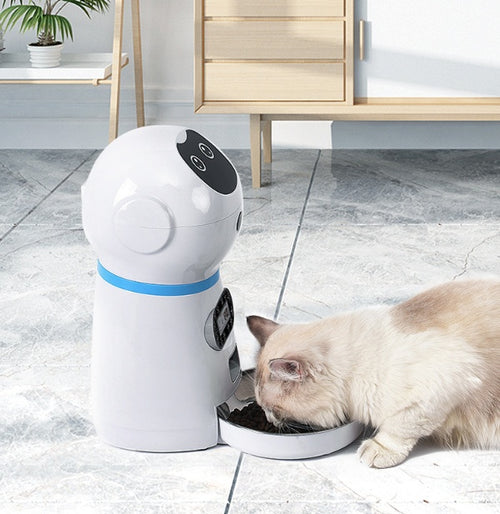 Slimme Automatische Voerdispenser – Met Timer, Spraakopname & Anti-blokkeersysteem