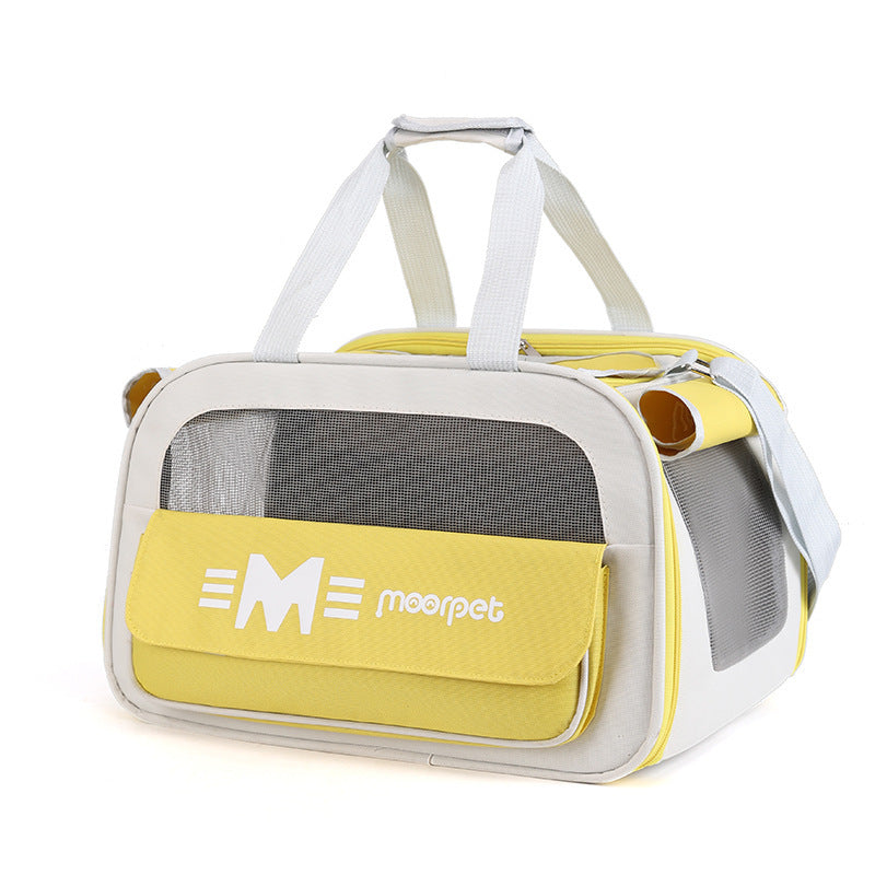 Draagbare Crossbody Reistas voor Katten – Ademend, Licht en Ruim