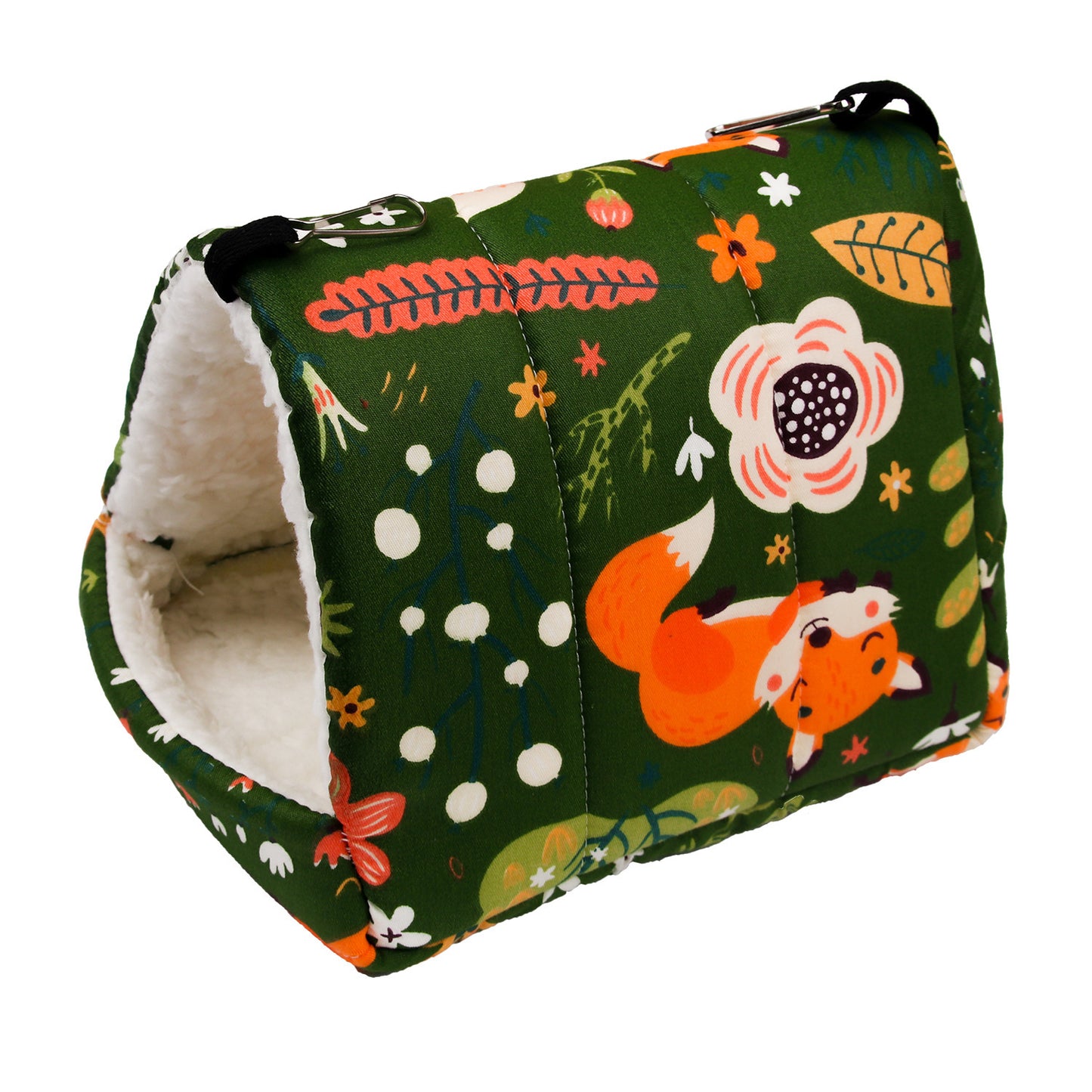 Warm Winter Nest voor Kleine Huisdieren – Flanellen Slaaphol met Haak