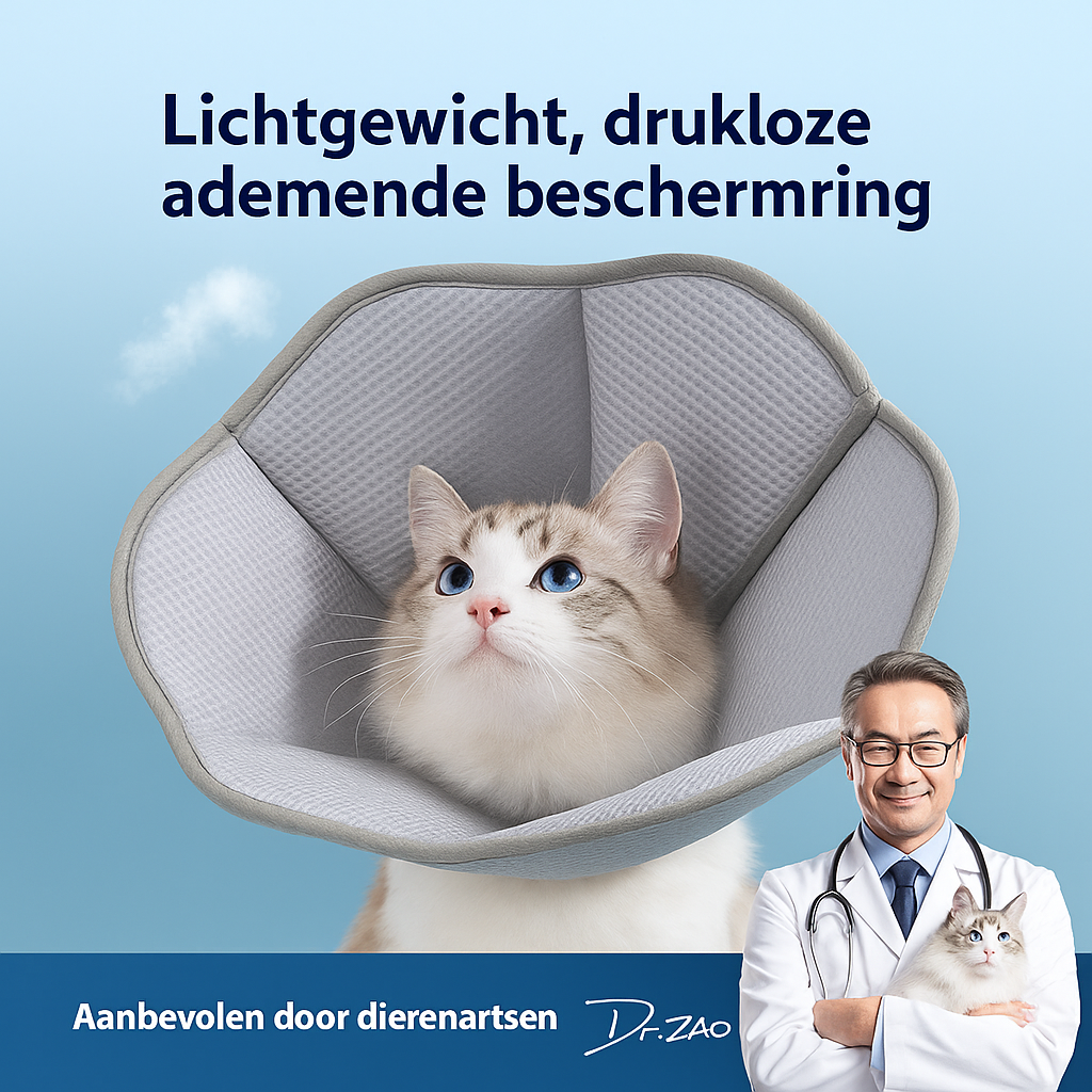 Ringvormige Herstelkraag voor Katten – Anti-Krab en Comfortabel