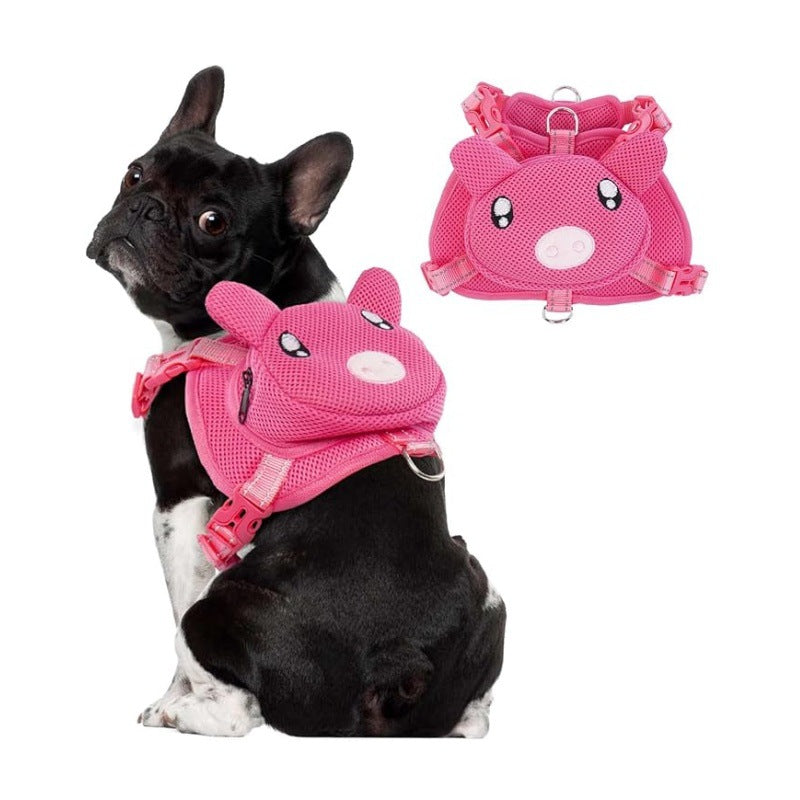 Outdoor Travel Borstriem met Rugzak voor Honden – Comfortabel en Schattig