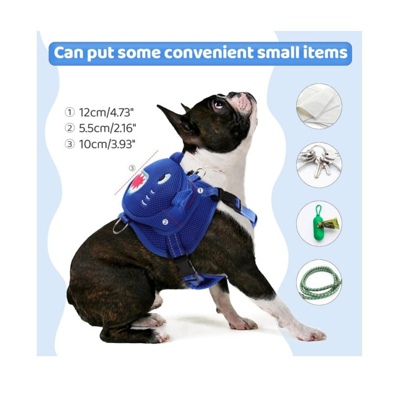 Outdoor Travel Borstriem met Rugzak voor Honden – Comfortabel en Schattig