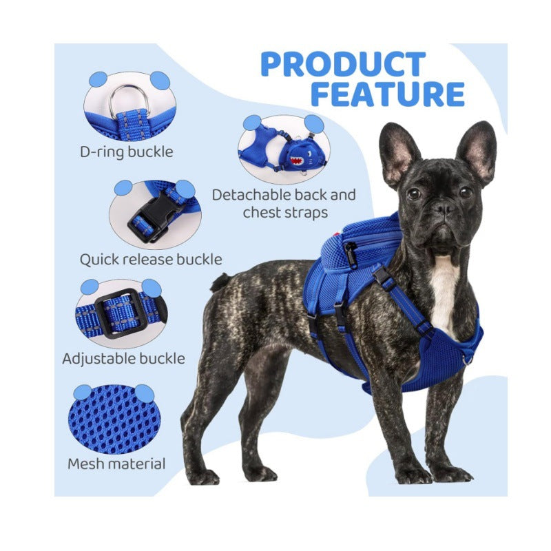 Outdoor Travel Borstriem met Rugzak voor Honden – Comfortabel en Schattig
