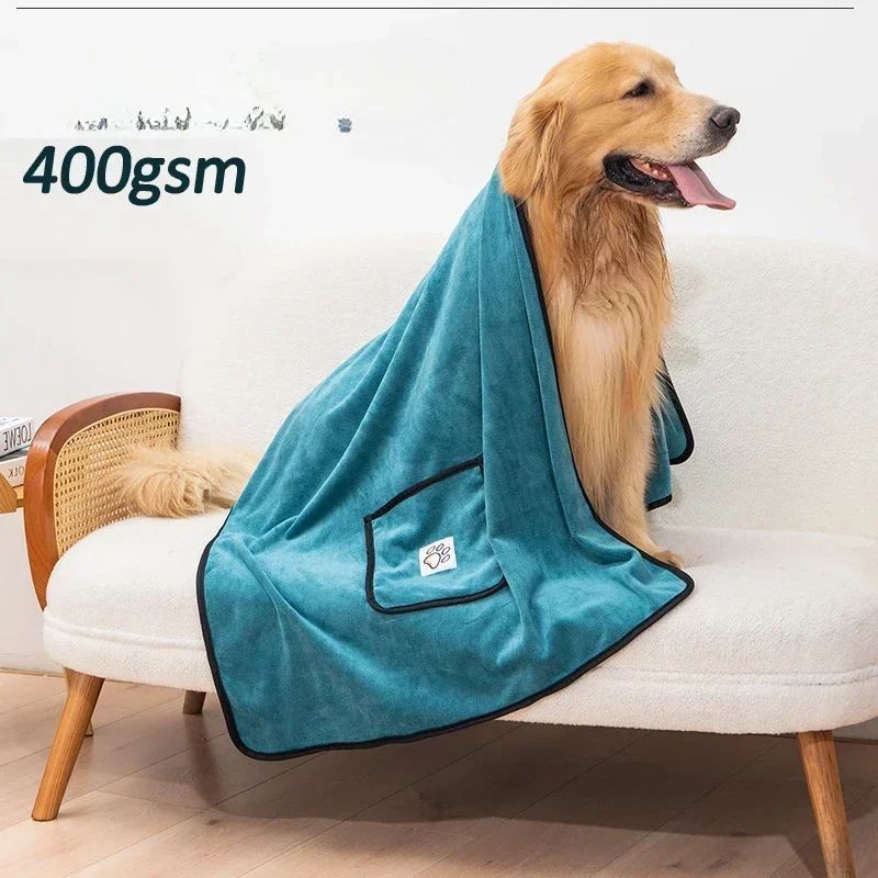 Water absorberende Badjas-Handdoek voor Honden