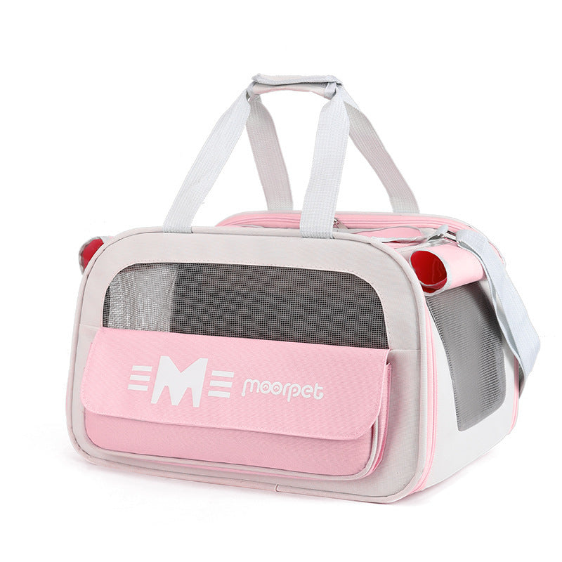 Draagbare Crossbody Reistas voor Katten – Ademend, Licht en Ruim