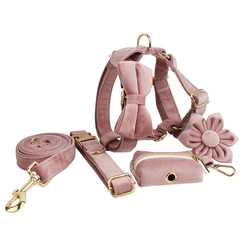 Luxe Fluwelen Hondenhalsband Set – Stijlvol, Comfortabel & Compleet