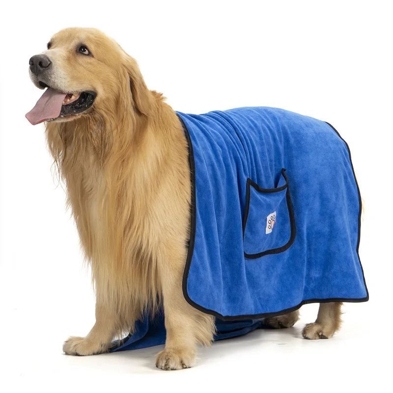 Water absorberende Badjas-Handdoek voor Honden