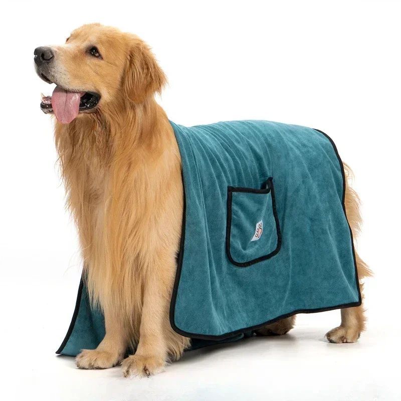 Water absorberende Badjas-Handdoek voor Honden