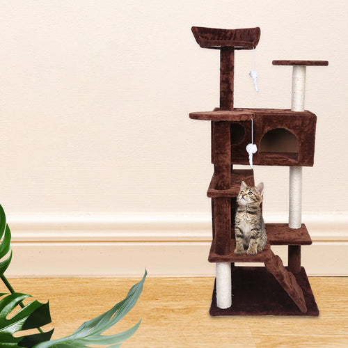 Luxe Villa Kattenklimboom – Spelen, Rusten en Krabben in Stijl