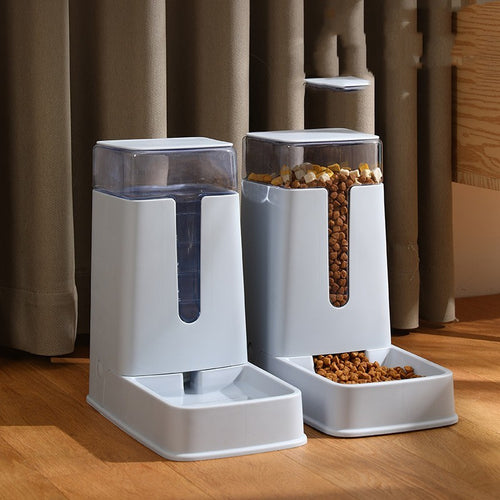 Automatische Voer- & Waterdispenser – Dubbele Kom met 3.5L Reservoir