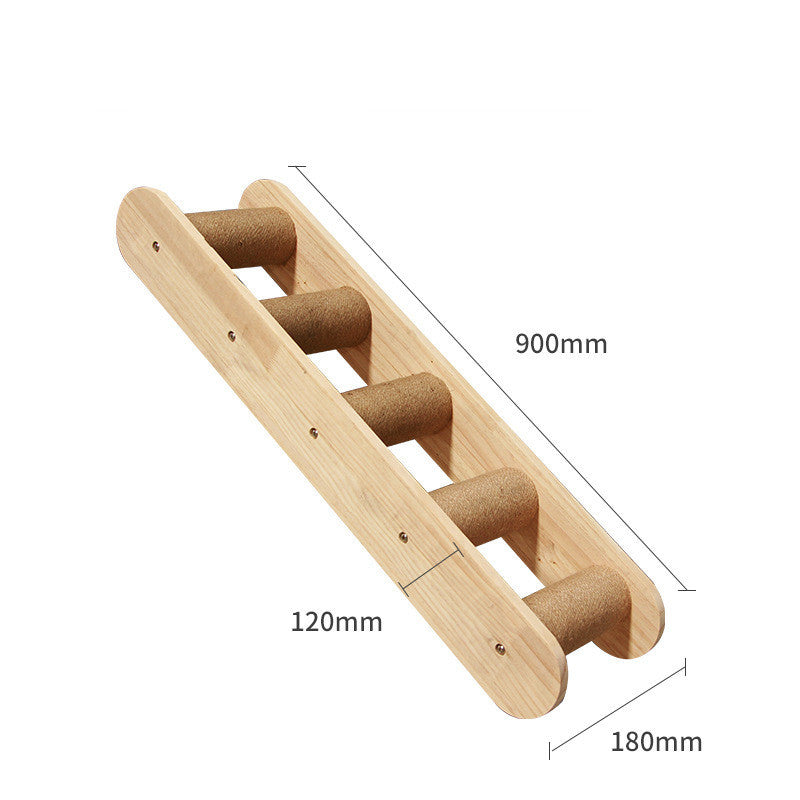Kattenklimrek voor aan de Muur – Massief Hout, Modulair en Stijlvol