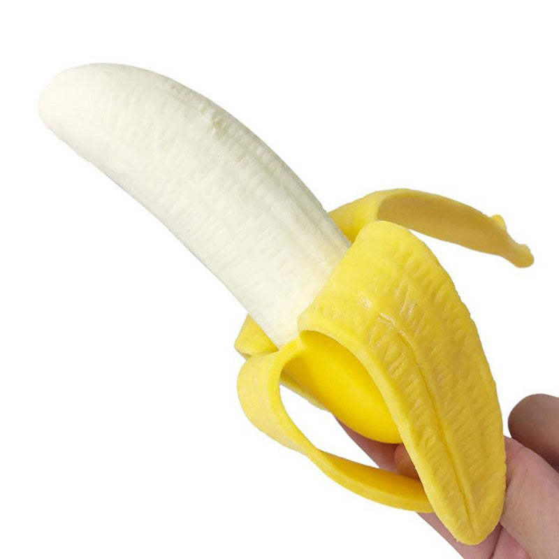 Banaan Knijpspeeltje voor Huisdieren – Speels, Stevig & Stressverlagend