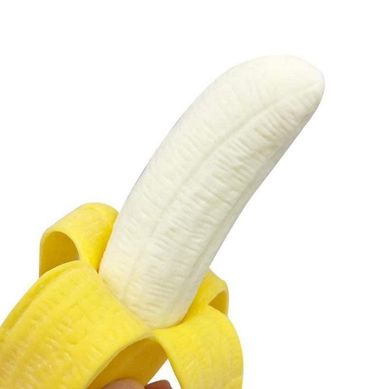 Banaan Knijpspeeltje voor Huisdieren – Speels, Stevig & Stressverlagend