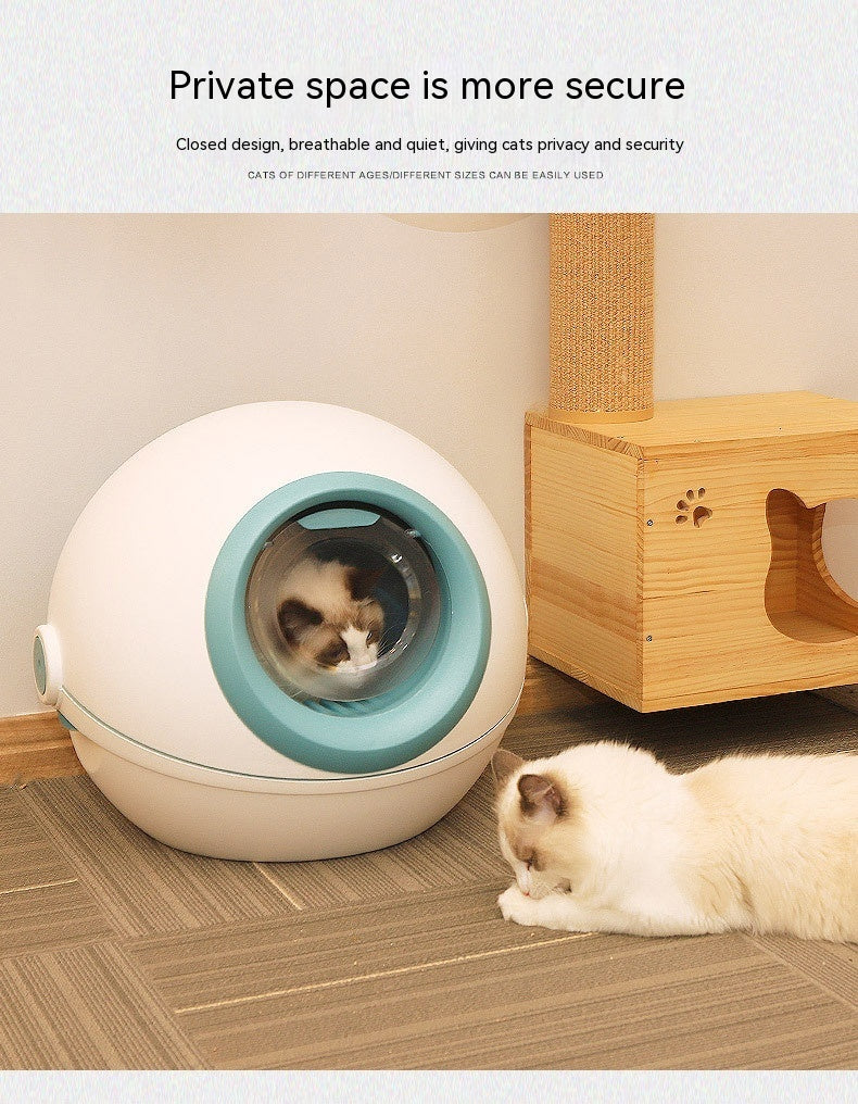 Volledig Gesloten Kattenbak – Geurvrij, Stijlvol & Privacyvriendelijk