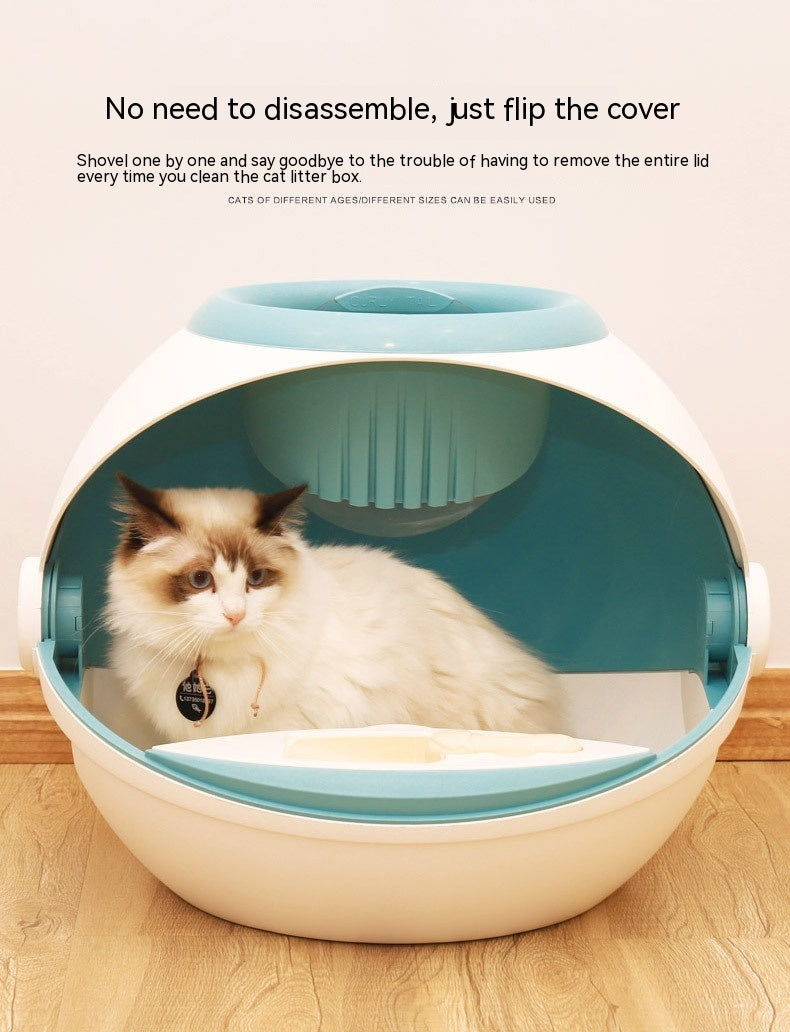 Volledig Gesloten Kattenbak – Geurvrij, Stijlvol & Privacyvriendelijk