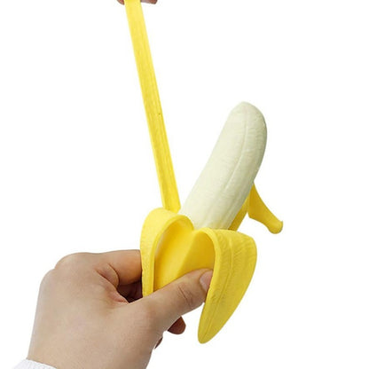 Banaan Knijpspeeltje voor Huisdieren – Speels, Stevig & Stressverlagend