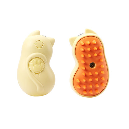3-in-1 Stoomborstel voor Katten & Honden – Ontwarren, Reinigen & Masseren