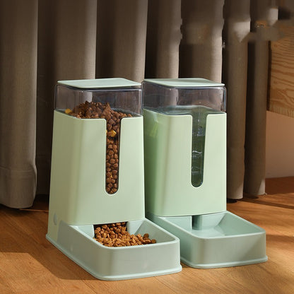 Automatische Voer- & Waterdispenser – Dubbele Kom met 3.5L Reservoir