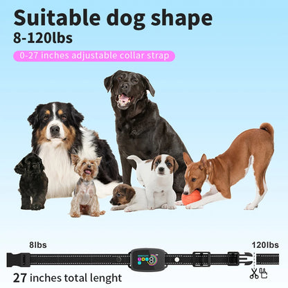 Slimme Anti-blafband voor Honden – Met LCD-display, Oplaadbaar & Waterdicht