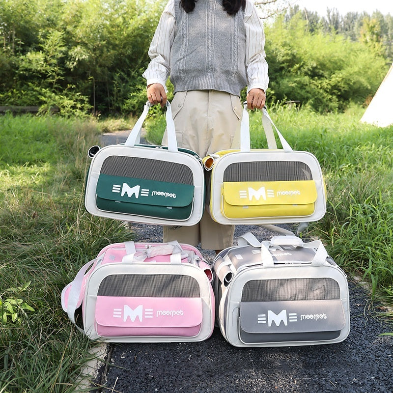 Draagbare Crossbody Reistas voor Katten – Ademend, Licht en Ruim