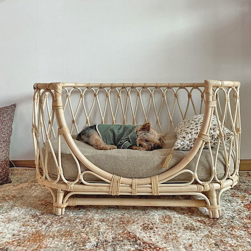 Handgemaakt Rotan Hondenbed – Luxe en Comfort in Één
