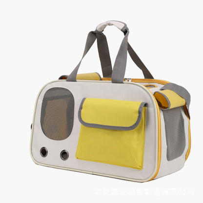 Draagbare Crossbody Reistas voor Katten – Ademend, Licht en Ruim