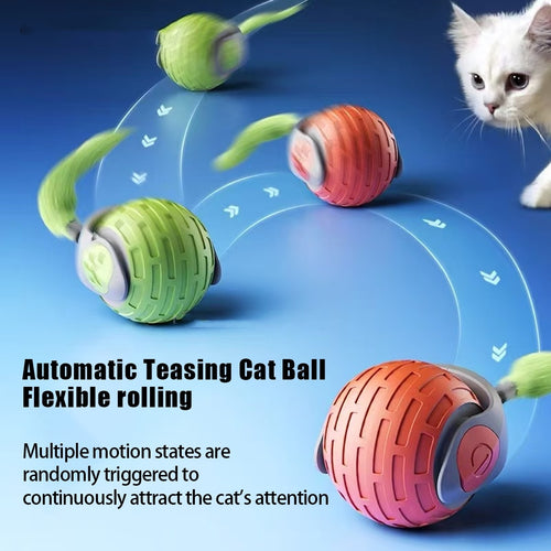 Slim Rollend Kattenspeeltje – Automatisch, Stil & Oplaadbaar via USB