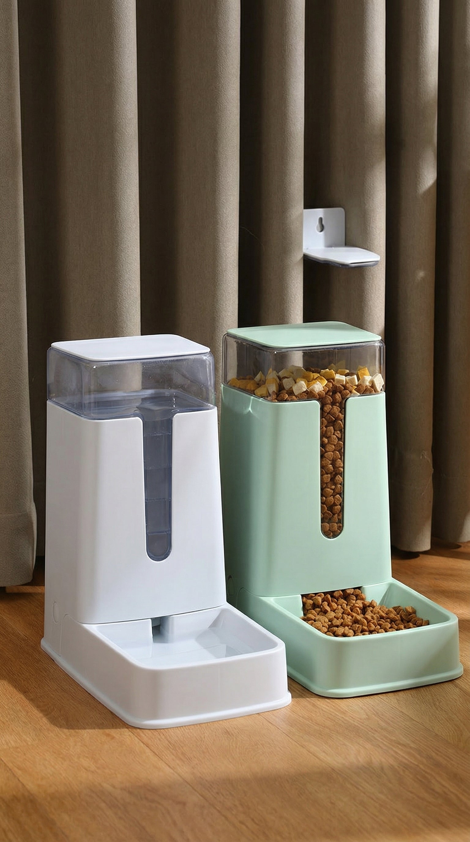 Automatische Voer- & Waterdispenser – Dubbele Kom met 3.5L Reservoir – afbeelding 9
