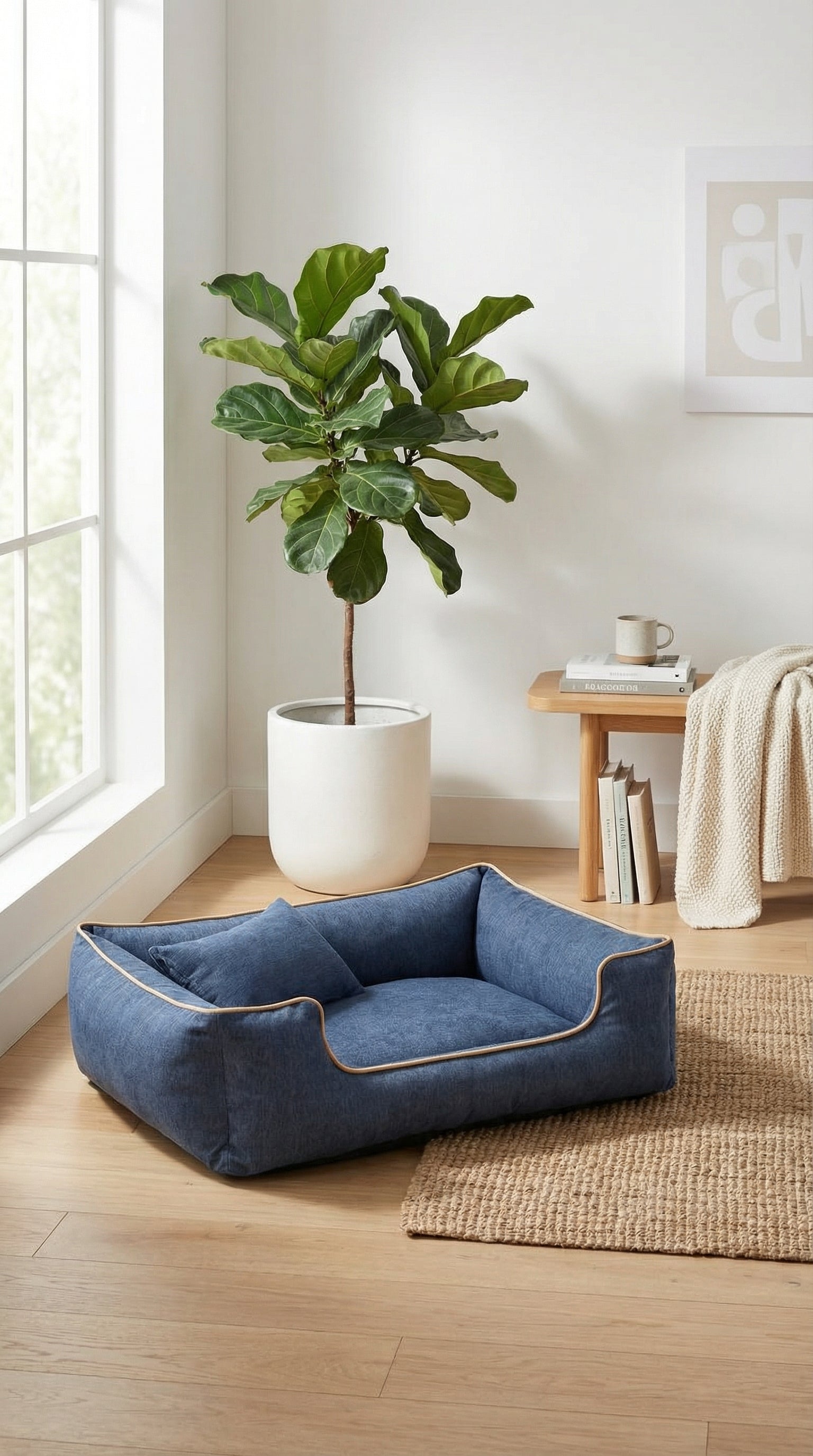 Warm Hondenbed – Wasbaar, Bijtbestendig & Comfortabel – vooraanzicht