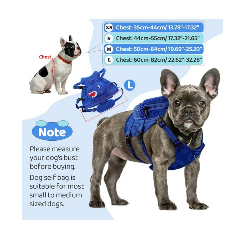 Outdoor Travel Borstriem met Rugzak voor Honden – Comfortabel en Schattig