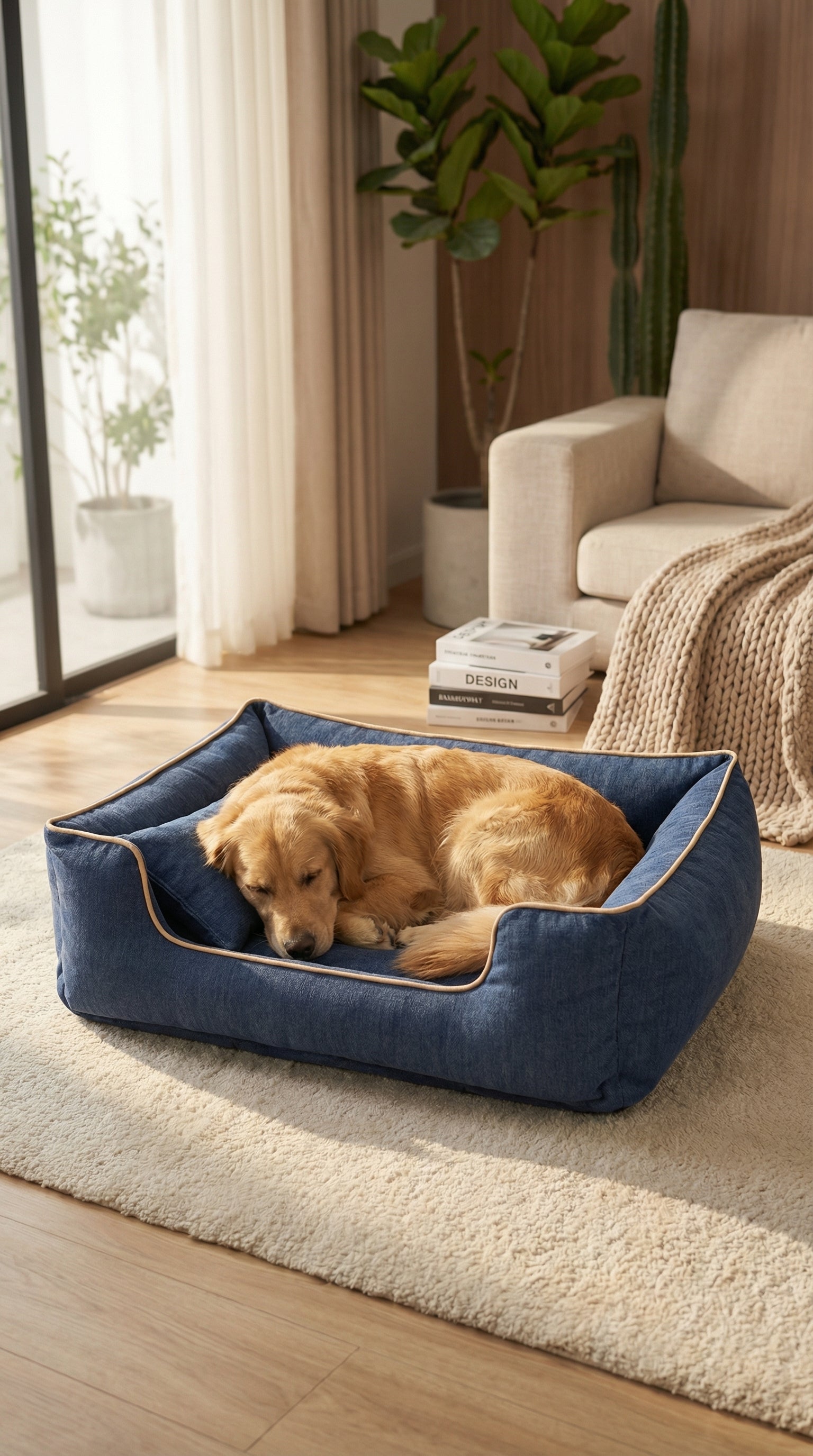 Warm Hondenbed – Wasbaar, Bijtbestendig & Comfortabel – detail
