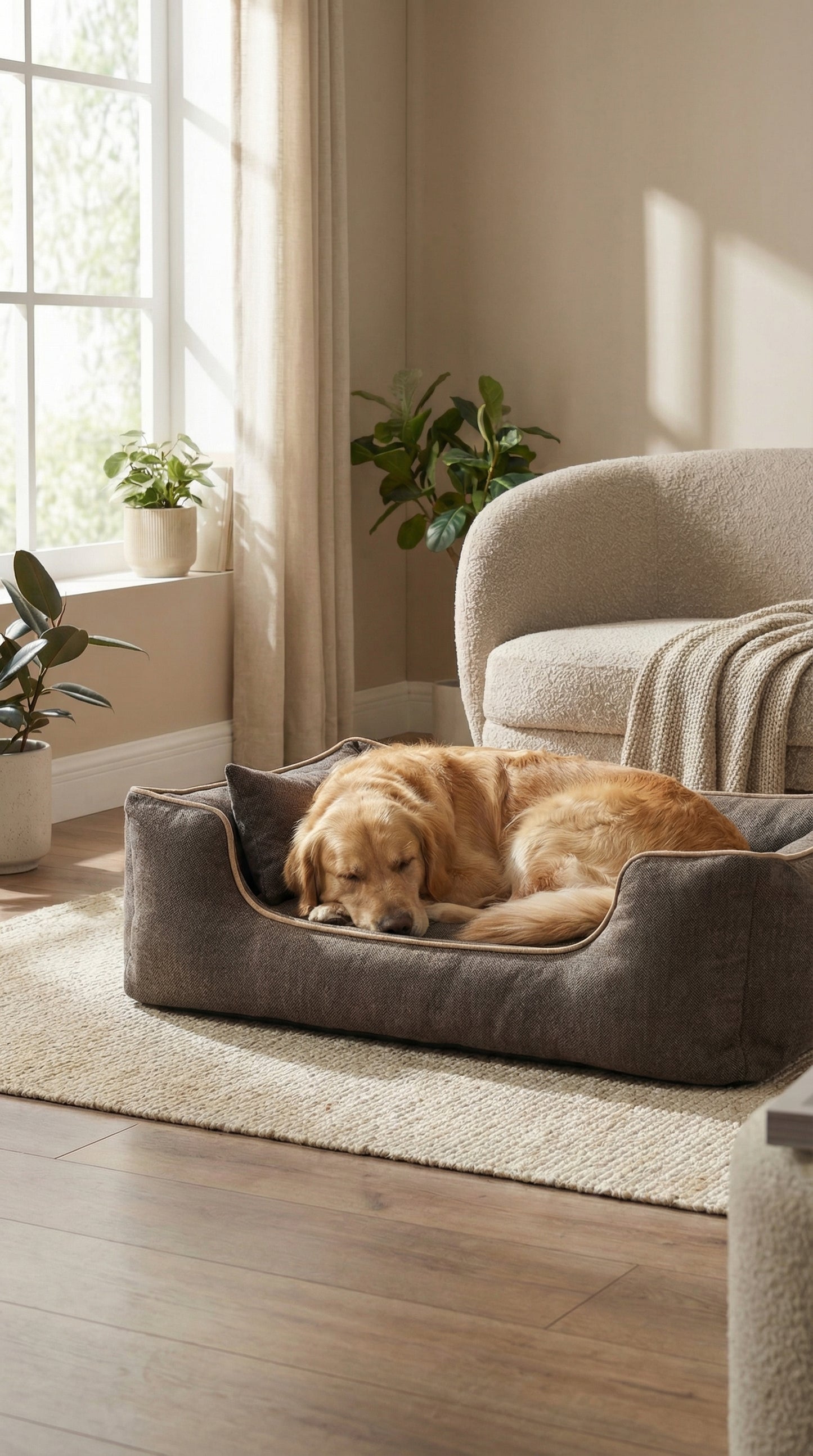 Warm Hondenbed – Wasbaar, Bijtbestendig & Comfortabel – productfoto