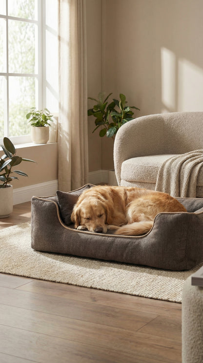 Warm Hondenbed – Wasbaar, Bijtbestendig & Comfortabel – productfoto
