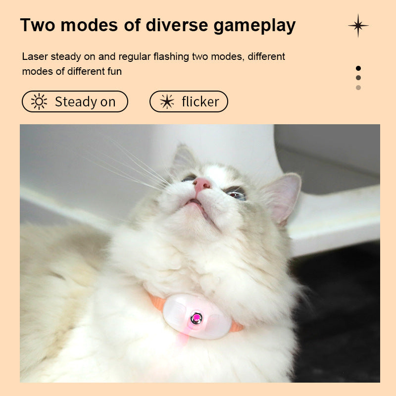 Slimme Laser-Halsband voor Katten – USB-Oplaadbaar & Interactief