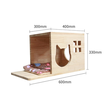 Kattenklimrek voor aan de Muur – Massief Hout, Modulair en Stijlvol