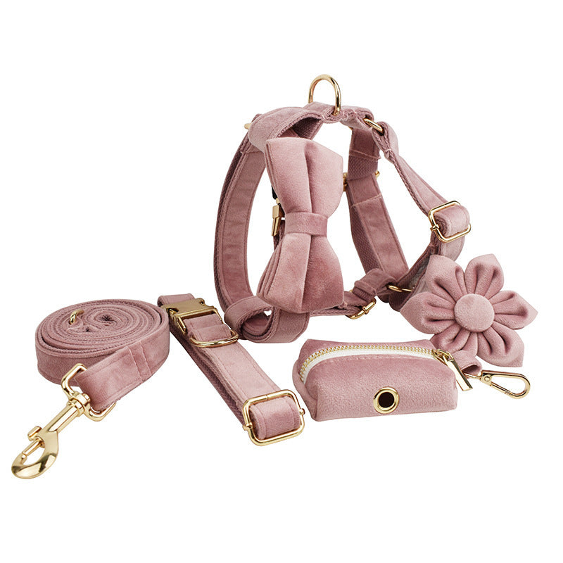 Luxe Fluwelen Hondenhalsband Set – Stijlvol, Comfortabel & Compleet