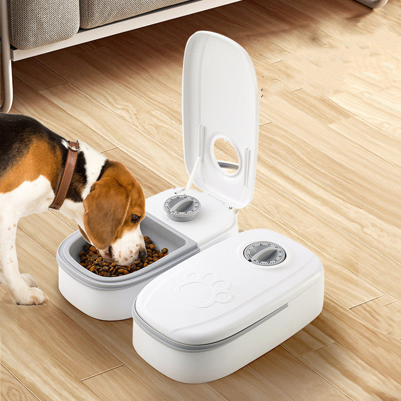 Automatische Voer- en Waterdispenser – Zonder Stroom, Slim en Veilig