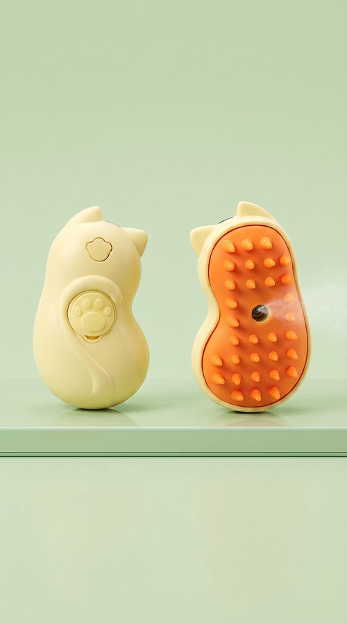 3-in-1 Stoomborstel voor Katten & Honden – Ontwarren, Reinigen & Masseren – afbeelding 1