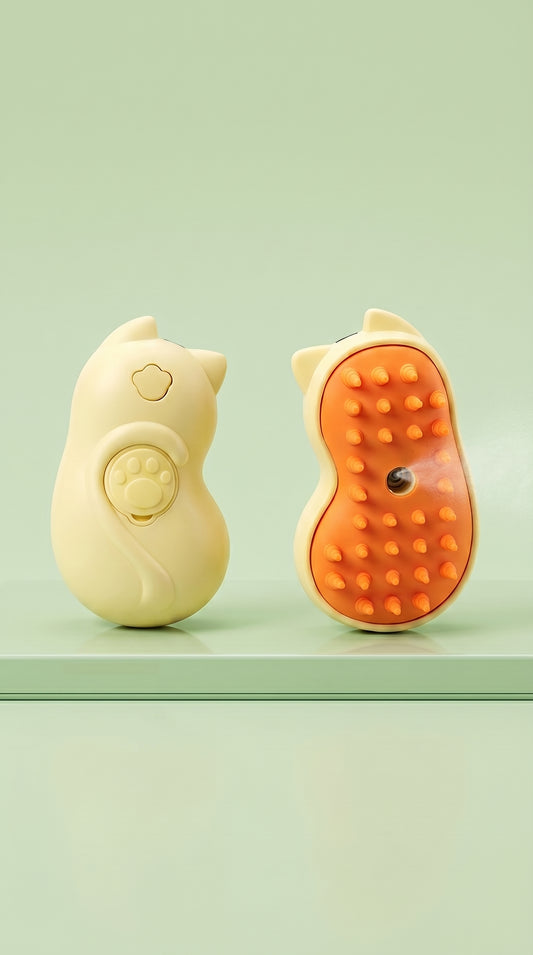 3-in-1 Stoomborstel voor Katten & Honden – Ontwarren, Reinigen & Masseren – afbeelding 1