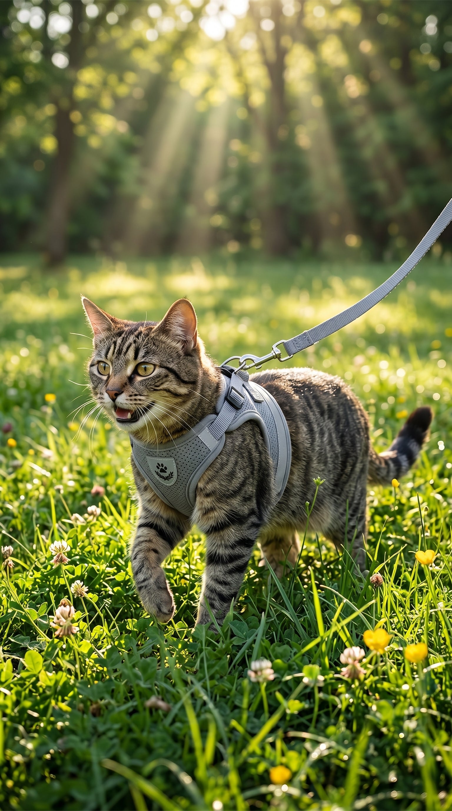Katten Harnas met Lijn – zijaanzicht