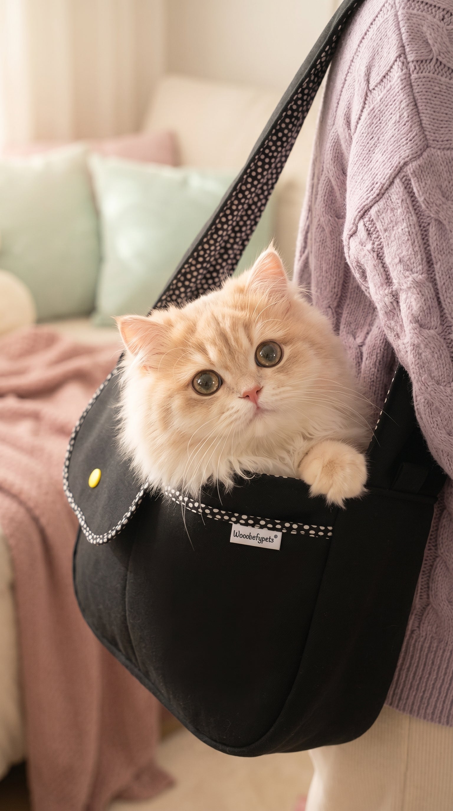Draagbare Kattenreistas – Lichtgewicht & Stijlvol voor Onderweg – vooraanzicht