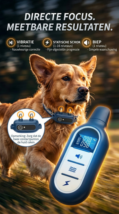 Afstandsbediende Trainingshalsband voor Honden – Met Trilling en Schokfunctie – detail