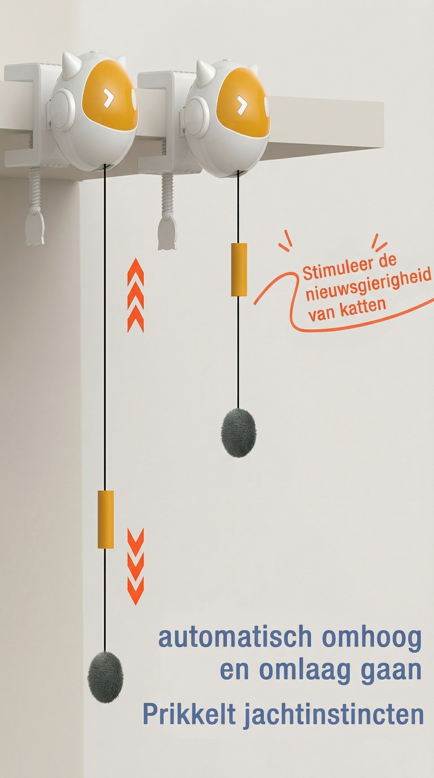 Automatisch Interactief Kattenspeeltje – Beweegt Zelf, Geen Hand Nodig – productfoto